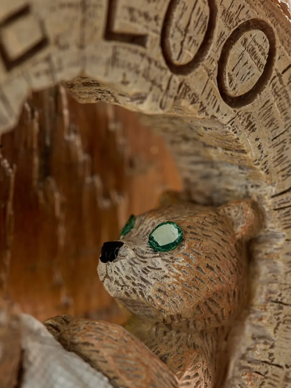 Decoraties*Next Reversable Hanging Bathroom Sign Naturel Bertie Bear