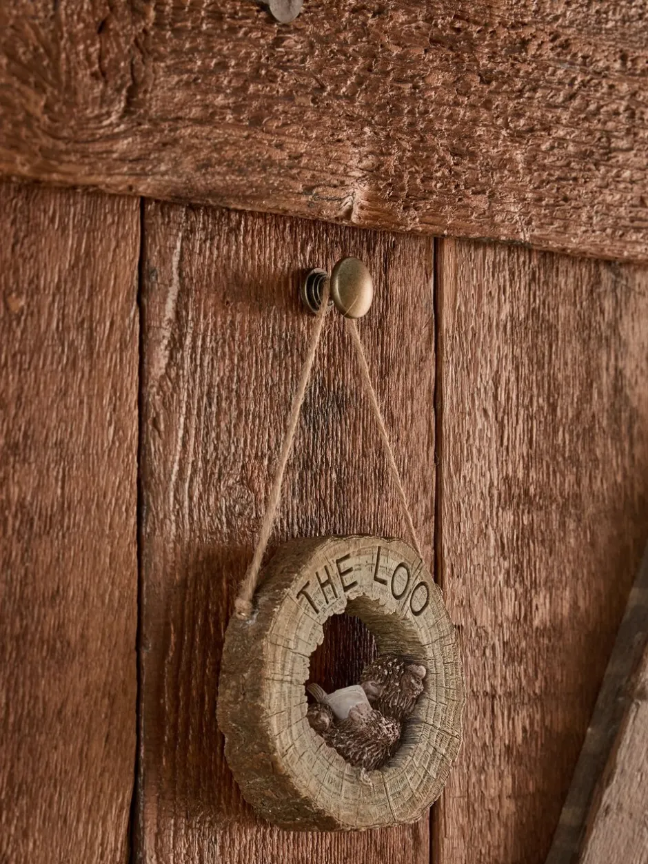 Decoraties*Next Reversable Hanging Bathroom Sign Naturel Hamish