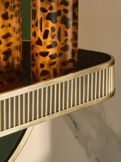 Spiegels|Badkameraccessoires|Next Rib Shelf Bathroom Wall Mirror Goud