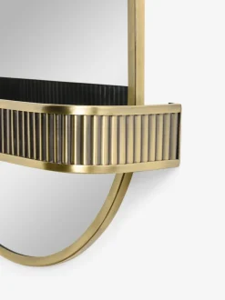 Spiegels|Badkameraccessoires|Next Rib Shelf Bathroom Wall Mirror Goud