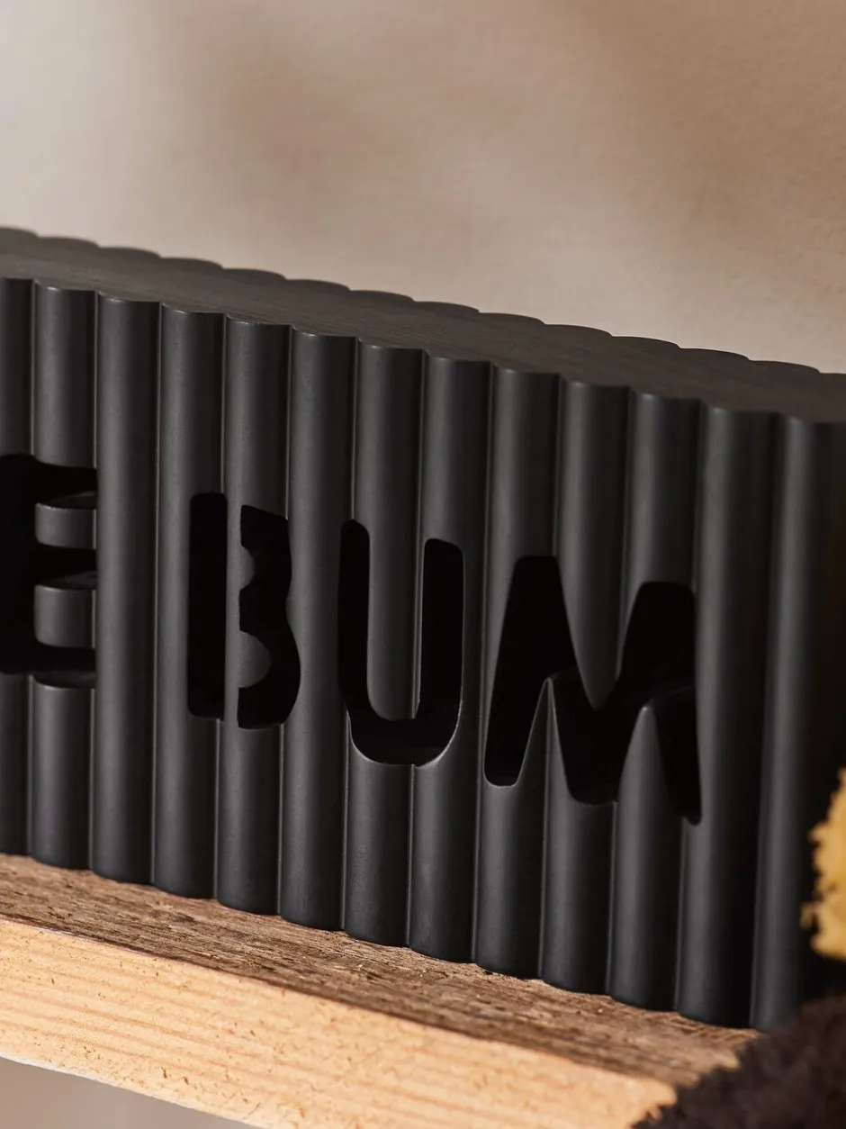 Decoraties|Next Rib Word Block Ornament Zwarte mooi achterwerk