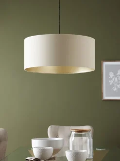 Lampenkappen|Verlichting|Next Rico plafondlamp met gemakkelijk te monteren kap