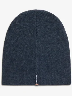 Mutsen, Sjaals En Handschoenen*Superdry - gebreide beanie-muts met Essential-logo Rijk marineblauwe gemêleerd
