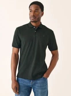 Poloshirts|T-Shirts En Hemden*Next Rijk olijfgroen - Slim Fit - Piqué poloshirt met korte mouwen