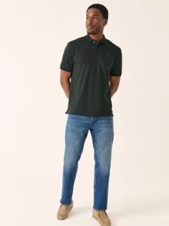 Poloshirts|T-Shirts En Hemden*Next Rijk olijfgroen - Slim Fit - Piqué poloshirt met korte mouwen