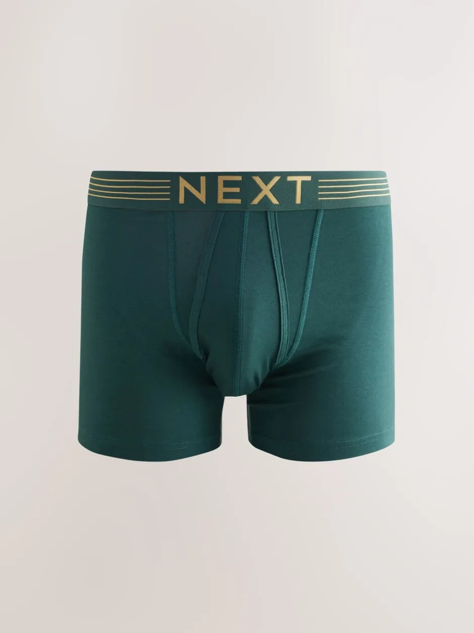 Ondergoed|Ondergoed|Next Rijke marineblauw/paars/oranje - Verpakking van 10 - Boxershorts met A-voorkant