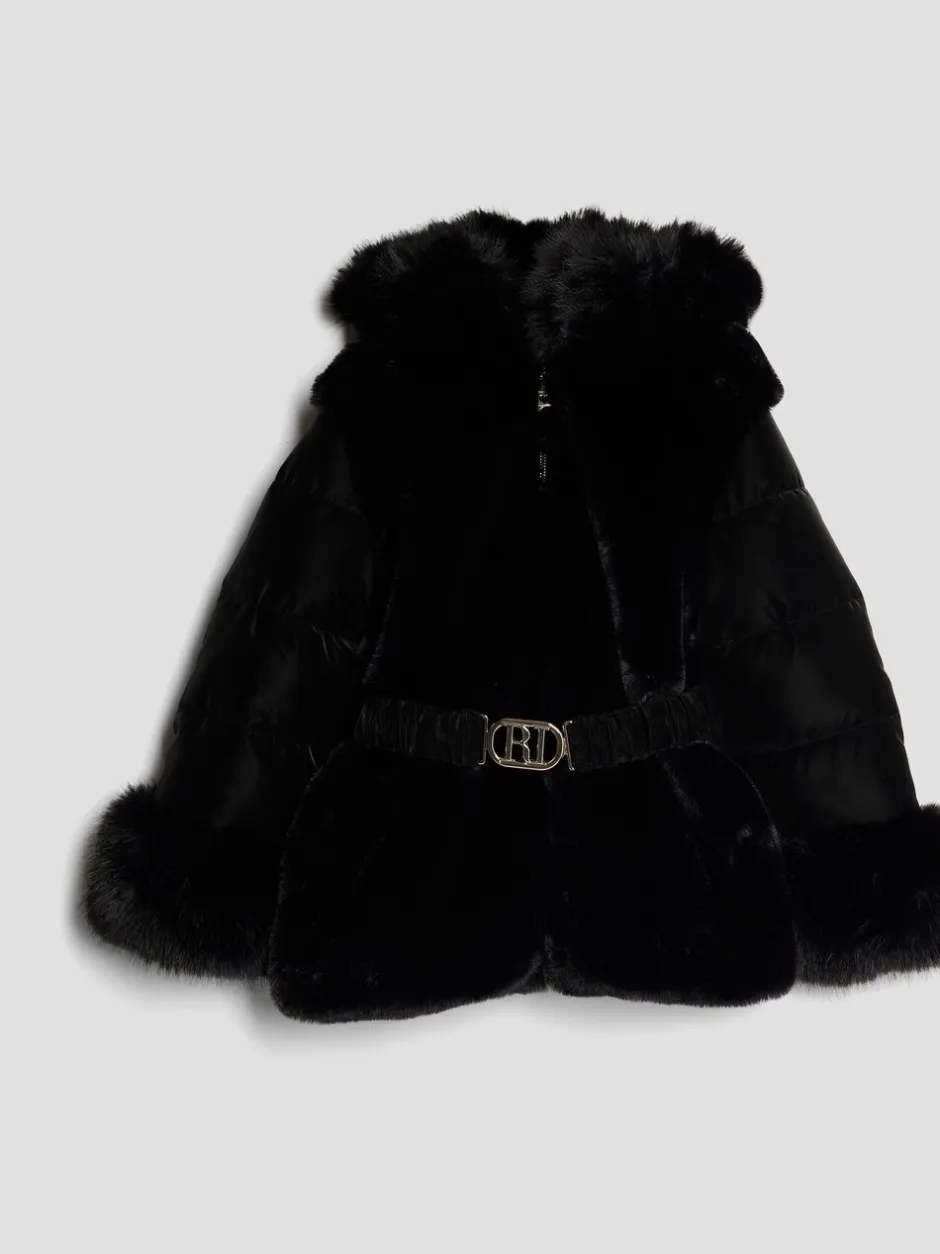 Jassen En Jacks|River Island Girls Belted Fur Padded Coat