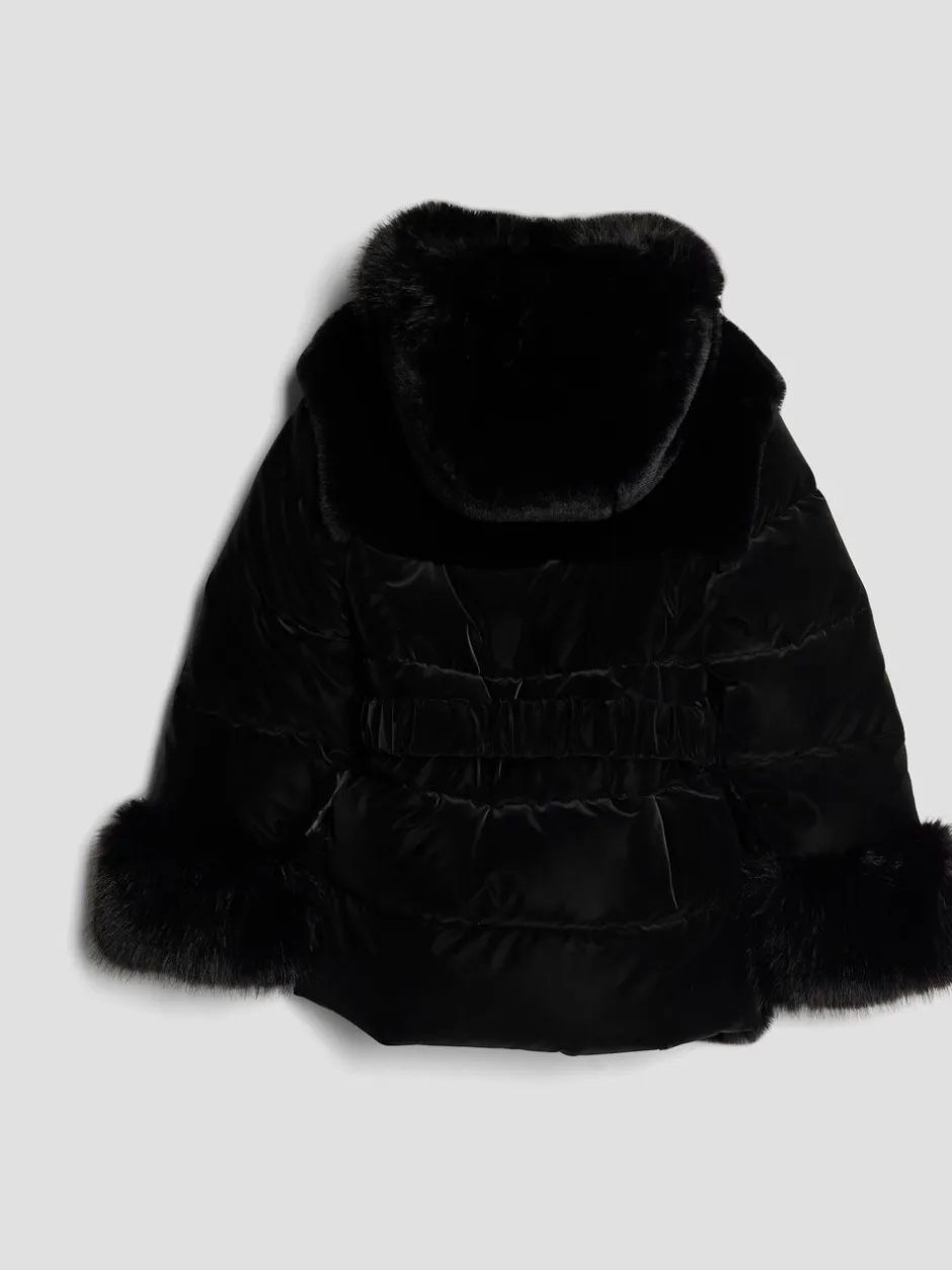 Jassen En Jacks|River Island Girls Belted Fur Padded Coat