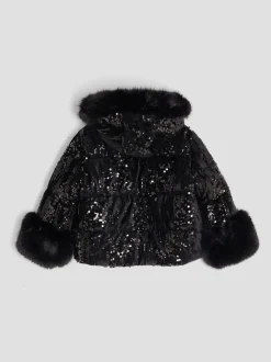 Jassen En Jacks*River Island Girls Sequin Puffer Coat
