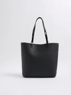 Tassen*River Island Heart Lock Pocket Shopper Bag