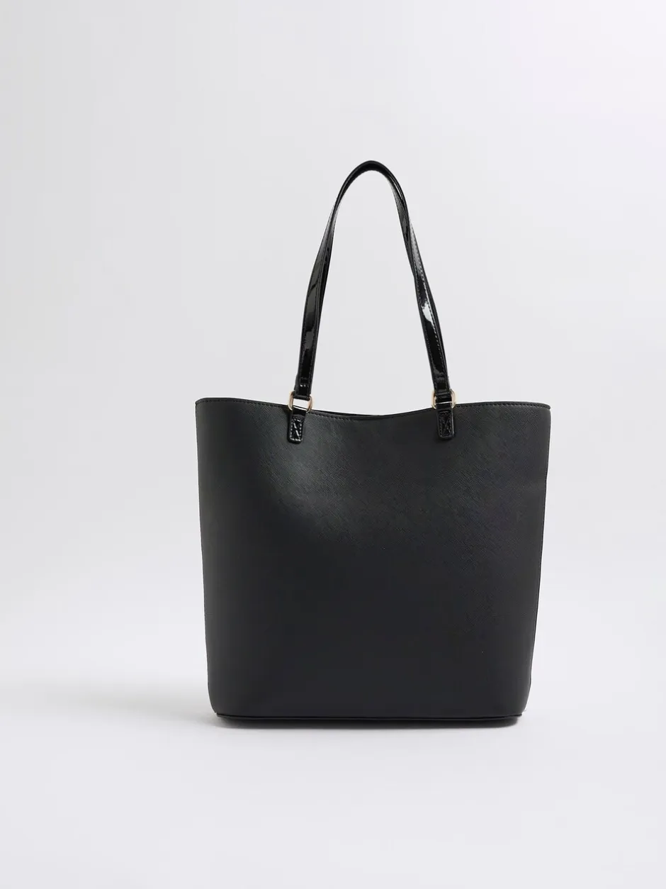 Tassen*River Island Heart Lock Pocket Shopper Bag