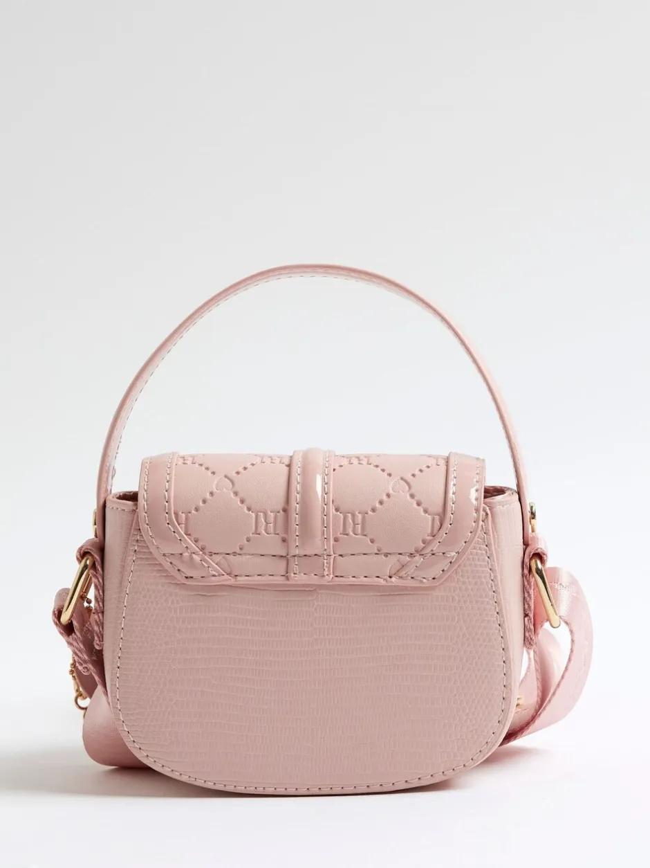 Tassen|River Island Heart Monogram Kendal Cross-Body Bag