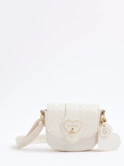 Tassen|River Island Heartlock tas met monogram voor meisjes