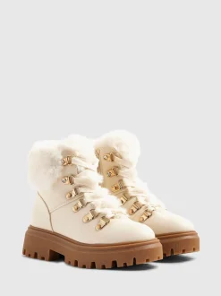 Boots*River Island Lace Up Hiker Boots