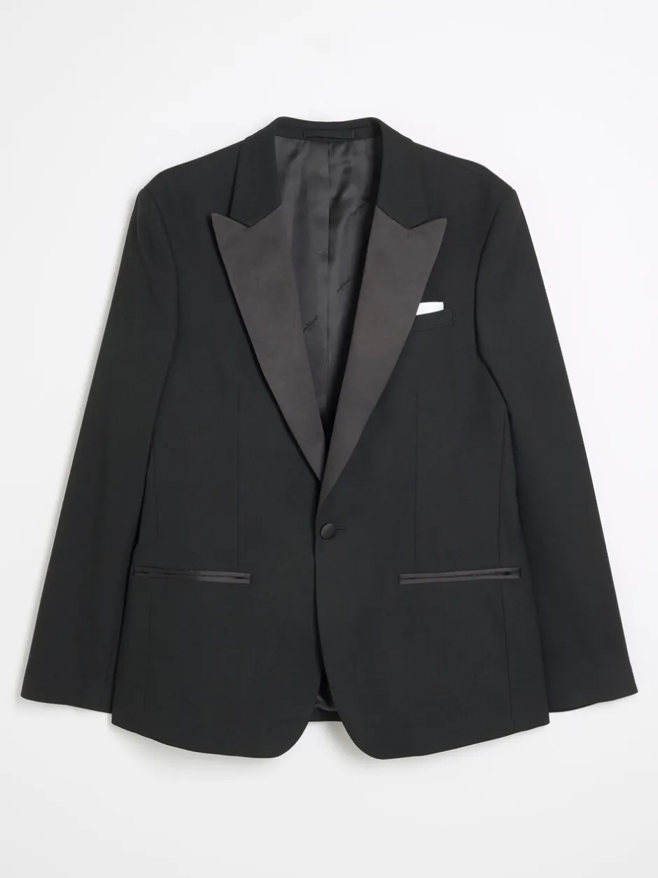 Smokings En Feestkleding*River Island Plain Slim Tux Jacket