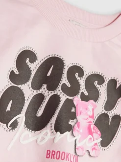 Overhemden En Blouses*River Island Sassy Queen Ruched T-Shirt & Track Set