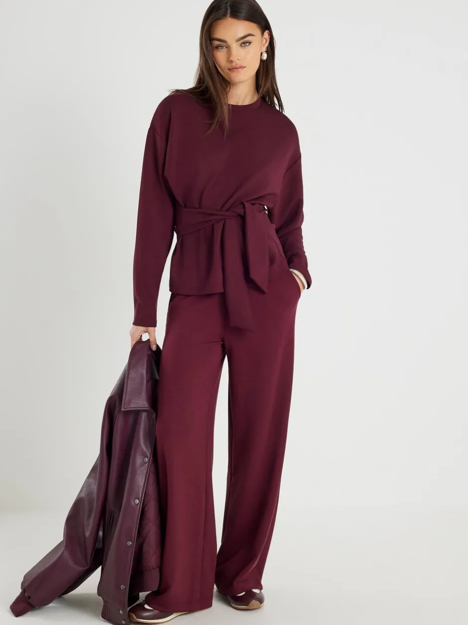 Hoody's En Sweatshirts|River Island Tie Front Premium Top
