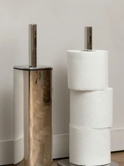 Badkameraccessoires|Robert Welch Burford vloertoiletrolhouder