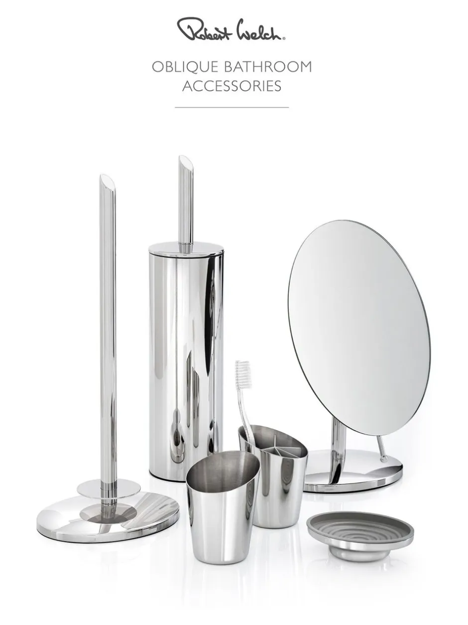 Badkameraccessoires|Robert Welch Oblique spiegel op standaard