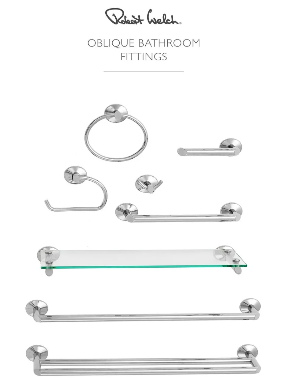Badkameraccessoires|Robert Welch Oblique toiletrolhouder