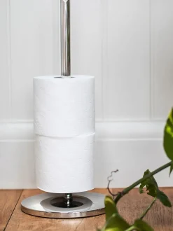 Badkameraccessoires*Robert Welch Oblique V vloertoiletrolhouder