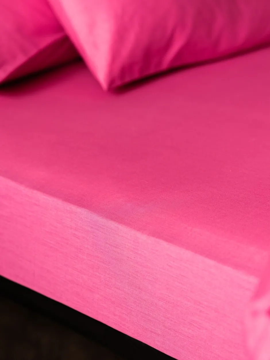 Beddenlakens En Kussenslopen|Rockett St George 180 -draads hoeslaken Knockout Pink
