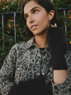 Mutsen, Handschoenen En Sjaals|Rockett St George Faux Fur Handwarmers Gloves