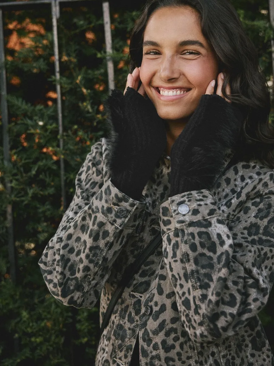 Mutsen, Handschoenen En Sjaals|Rockett St George Faux Fur Handwarmers Gloves