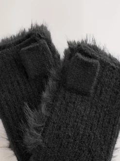 Mutsen, Handschoenen En Sjaals|Rockett St George Faux Fur Handwarmers Gloves