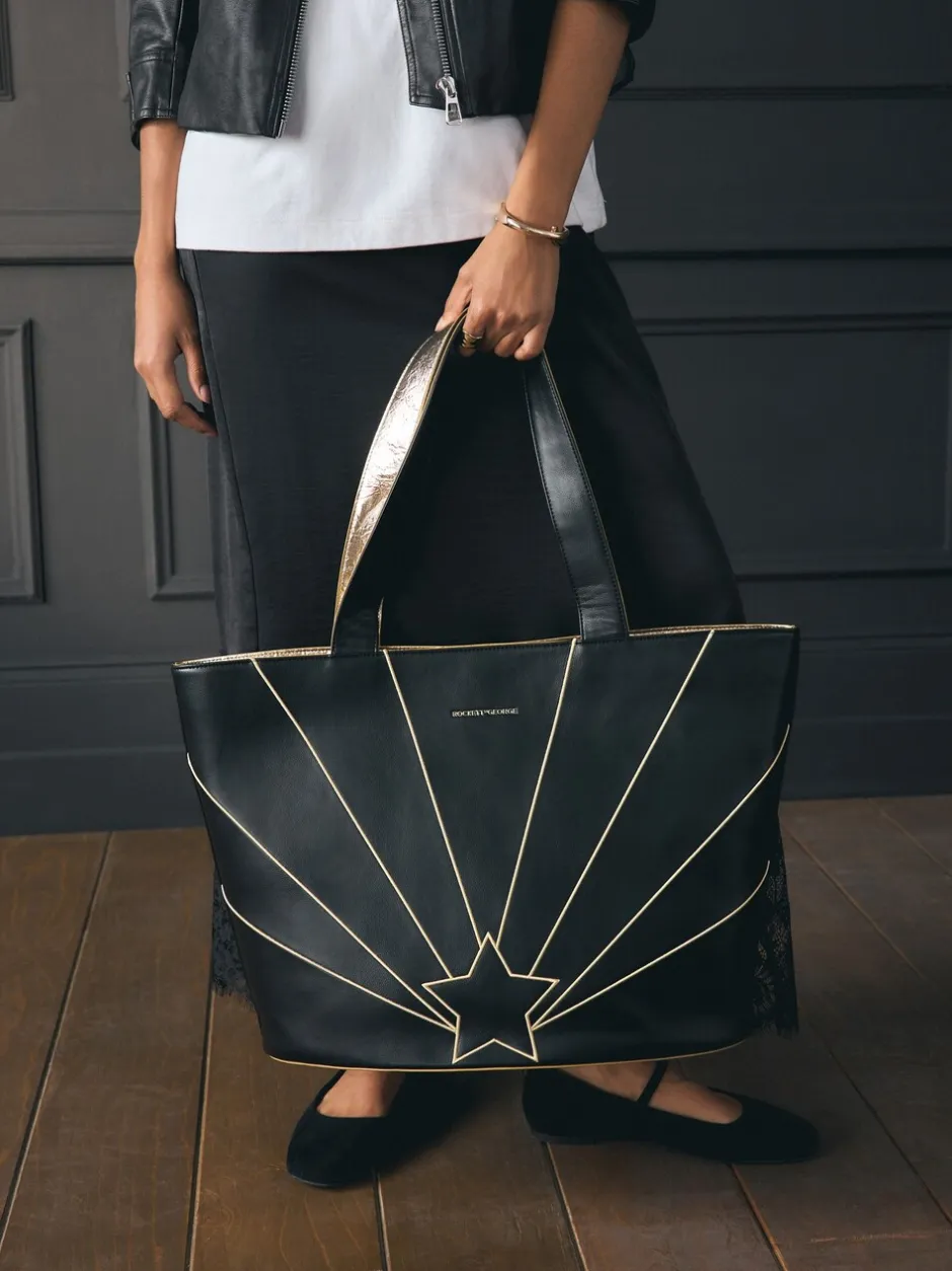 Tassen En Portemonnees|Rockett St George Gold Star Large Tote Bag