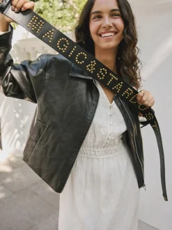 Ceintuurs|Rockett St George Leather Magic and Star Dust Chunky Studded Belt