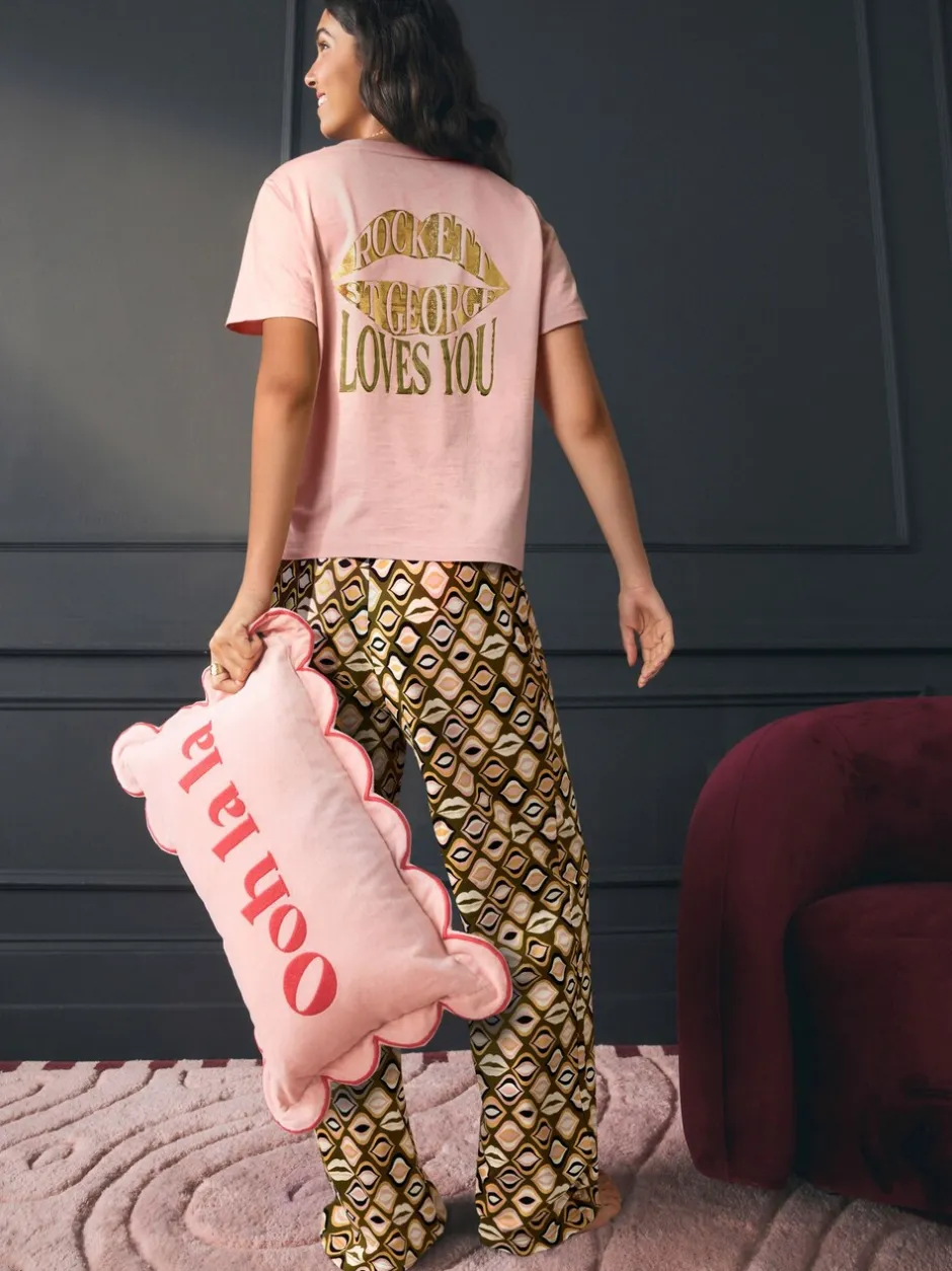 Pyjama's|Loungewear|Rockett St George Lips Jersey Pyjamas