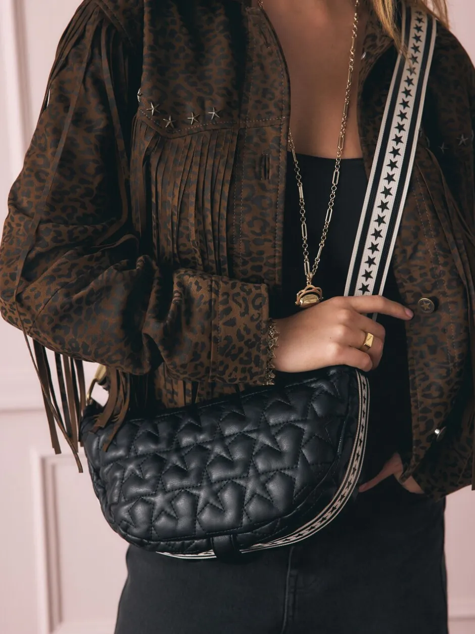 Tassen En Portemonnees*Rockett St George Quilted Cross-Body Bag with Star Strap