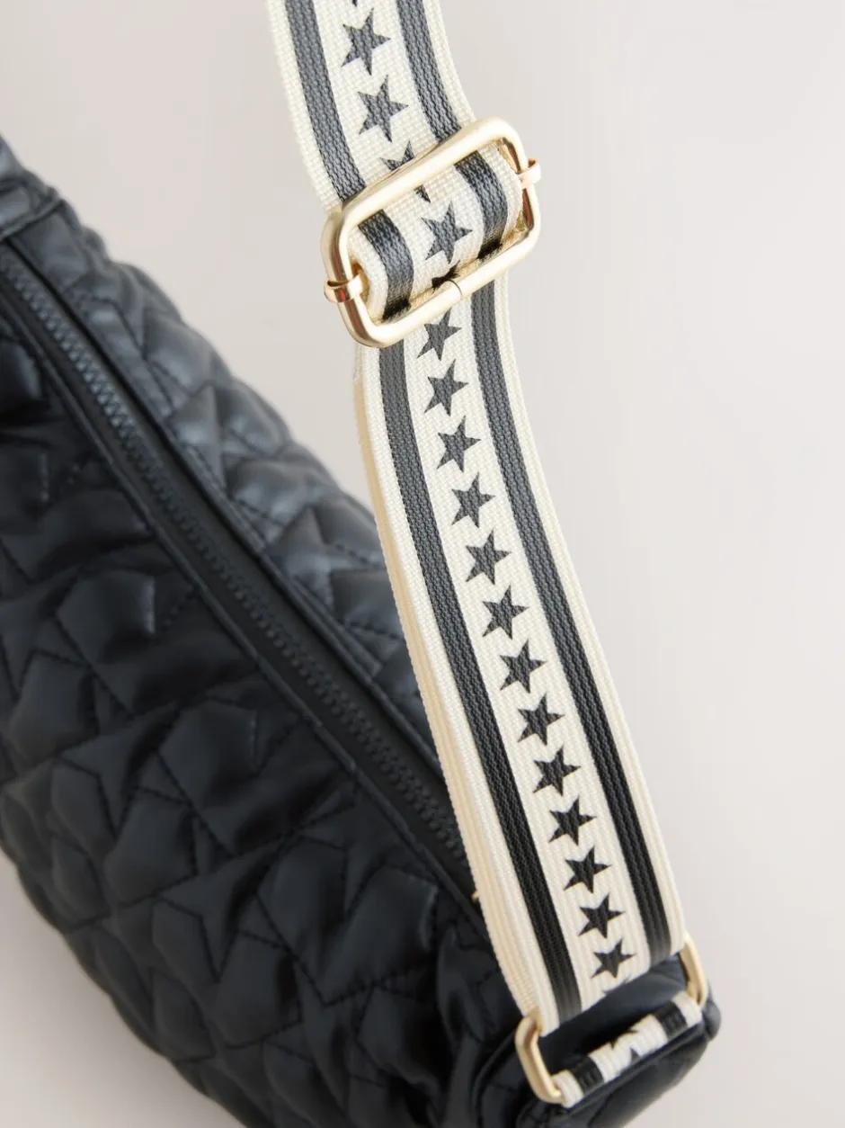 Tassen En Portemonnees*Rockett St George Quilted Cross-Body Bag with Star Strap