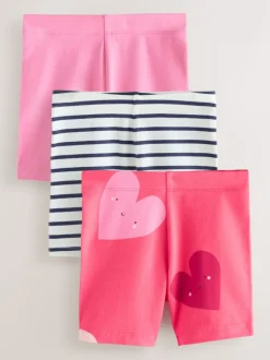 Shorts|Shorts En Rokken|Next Rode hartjes - Set van 3 fietsshorts (3 mnd-7 jr)