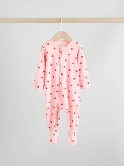 Babypakjes En Babypyjama's|Next Rode strik - 2-weg slaappakjes met ritssluiting, set van 3 (0-2jr)