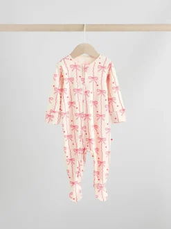 Babypakjes En Babypyjama's|Next Rode strik - 2-weg slaappakjes met ritssluiting, set van 3 (0-2jr)