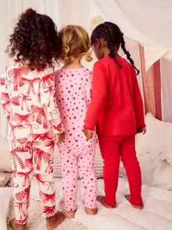 Nachtkleding En Pyjama's|Pyjama's*Next Rode strik/Hart - Verpakking van 3 knusse pyjama's (9 mnd-16 jr)