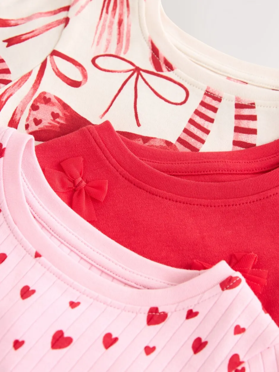Nachtkleding En Pyjama's|Pyjama's*Next Rode strik/Hart - Verpakking van 3 knusse pyjama's (9 mnd-16 jr)