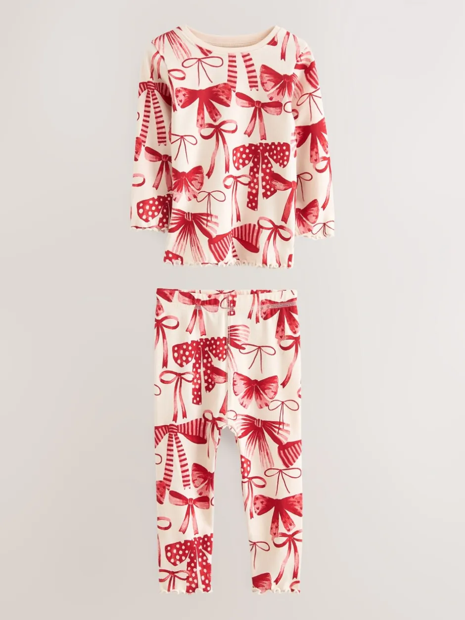 Nachtkleding En Pyjama's|Pyjama's*Next Rode strik/Hart - Verpakking van 3 knusse pyjama's (9 mnd-16 jr)