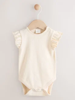 Tuinbroeken|Next Roestbruin - Babyset van rompertje met korte mouwen en bretelbroek (0mnd -2jr)