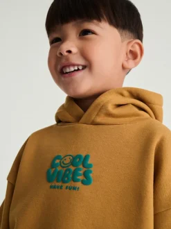 Sets En Combisets|Truien En Breisels|Next - Cool Vibes Printed Hoodie and Joggers Set (3mths-7yrs) Roestbruin