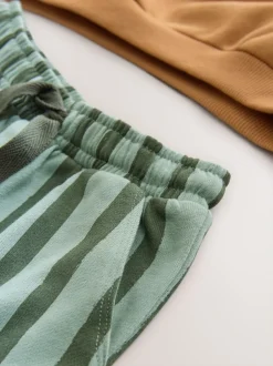 Sets En Combisets|Truien En Breisels|Next - Cool Vibes Printed Hoodie and Joggers Set (3mths-7yrs) Roestbruin