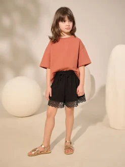 T-Shirts|Next - Oversized zwaargewicht 100% katoenen T-shirt (3-16jaar) Roestbruin