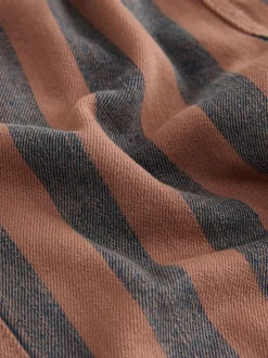Broeken En Chino's|Next Roestbruin gestreept - Wijde broek met elastische taille (3mnd-7jr)