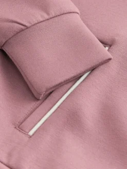 Sweaters En Hoody´S|Next - Set van superzachte joggingbroek met rits, ronde hals en wijde pijpen (3-16jr) Roestbruin-roze