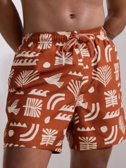 Badkleding|Next Roestrood - Zwemshort met print