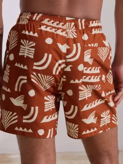 Badkleding|Next Roestrood - Zwemshort met print