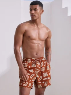Badkleding|Next Roestrood - Zwemshort met print