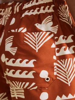 Badkleding|Next Roestrood - Zwemshort met print